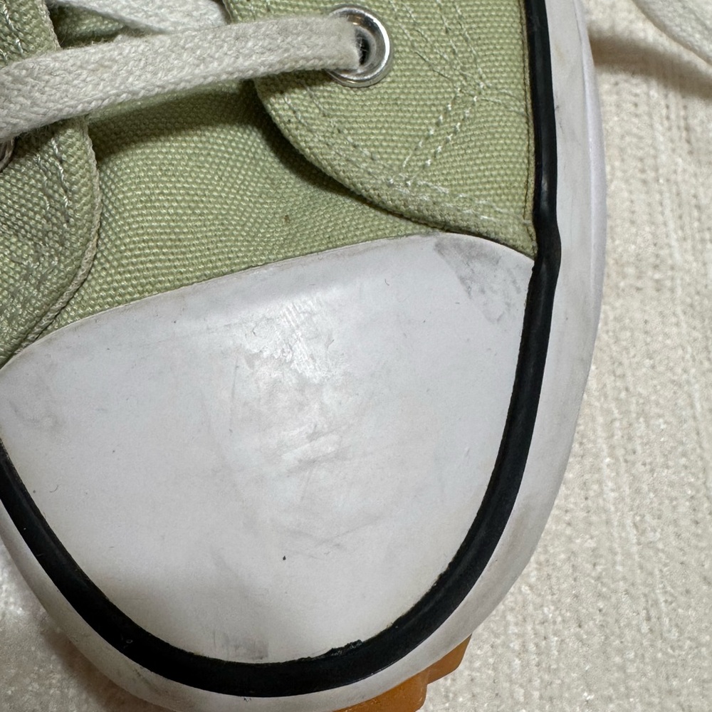 Converse Women's Platform Chuck Taylor High Top Sneakers - Sage Green - Picture 9 of 9